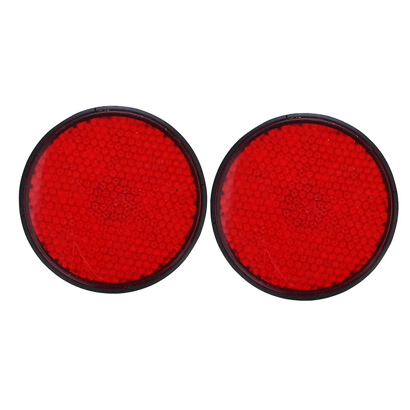 2PCS 12V 24LED Motorcycle Round Reflector Turn Signal Light With Red Red Lens For Motorbike Tail Brake Stop Decorating Lamp