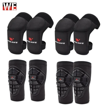 

WOSAWE 4Pcs 4-14 Years Old Kids children Motorcycle kneepads skiing skate outside sports knee Protector Motocross Elbowpads Gear