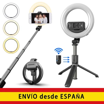 

L07 Selfie stick light ring, LED light ring with wireless remote Control tripod, light hoop for Selfie,Youtube video