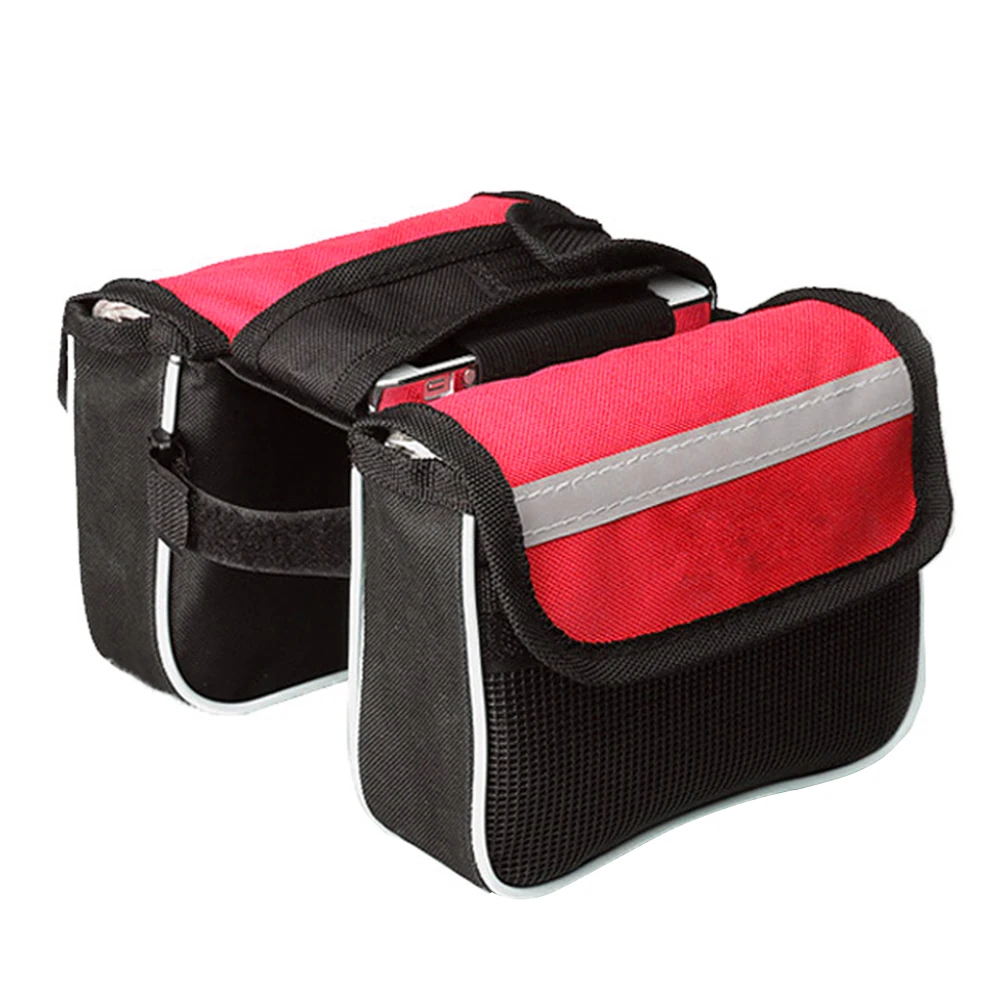 Sac de Cadre Avant Vélo, Sac Étanche Support Téléphone, Pack