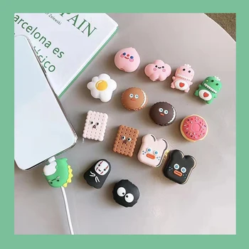 

Cute Spirited Away Ins Usb Cable Bites Protector for Iphone 11 Pro Xs Max 6 7 8 Plus Proteggi Cavo Charging Zabezpieczenie Kabla