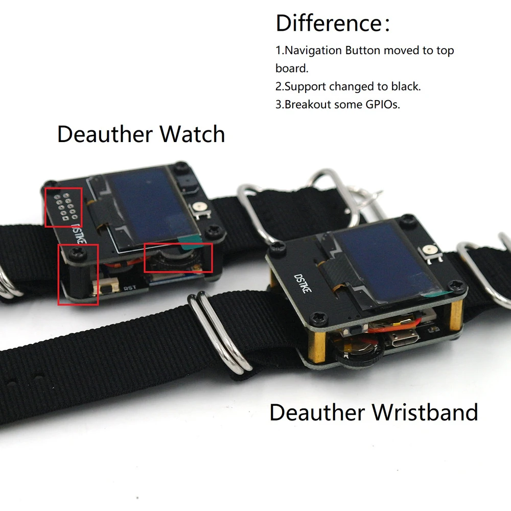 DSTIKE Deauther часы V1 беспроводные WiFi ESP8266 программируемый макетная плата с Ремешок OLED