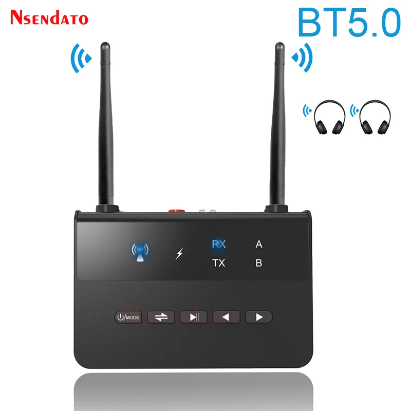 Беспроводной аудиопередатчик 80 м BT V5.0 аудиоприемник RCA Aptx LL беспроводной