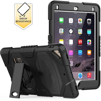 

For ipad 9.7 case protective silicone case for ipad 5th 6th air2 pro 9.7 universal cover with built-in kickstand