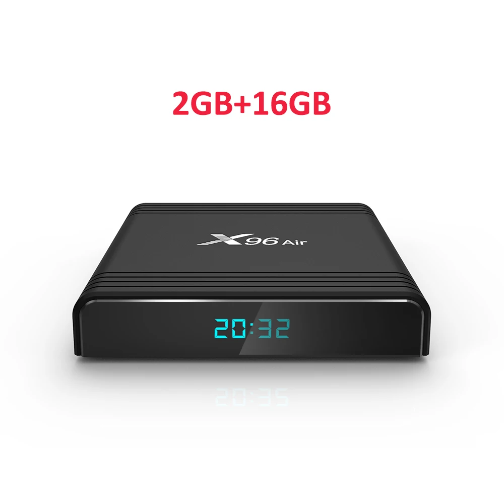 X96 Air Android Tv Box AmlogicS905X3 2GB16GB Android9.0 2,4G/5G wifi LAN100M Netflix 4GB32GB/64GB телеприставка 4K HD медиаплеер - Цвет: 2GB 16GB Tv Box