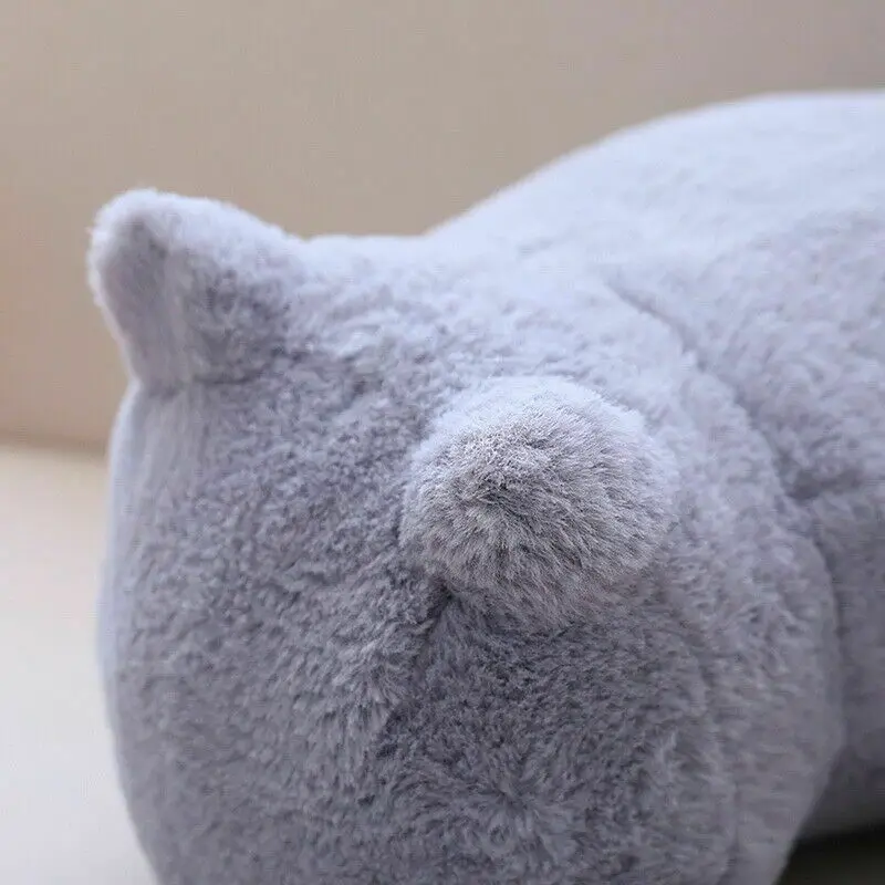 Simulation Plush Cat Pillow Soft Stuffed Cute Cats Cushion Sofa Decor Cushion Huge Pillow Cartoon Ornaments Kid Kawaii Gift