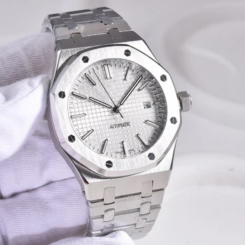 

luxury watch men A&P 41mm back open Automatic machinery sweeping AAA stainless steel no battery watches AP Royal Oak 13