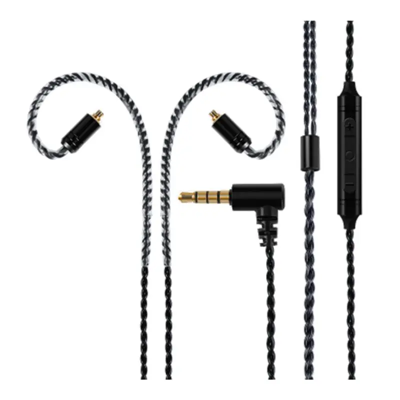 Headphone Cable MMCX with Mic for shure A2DC LS50 IM50 IM70 IE80 0 78 2Pin X3UB