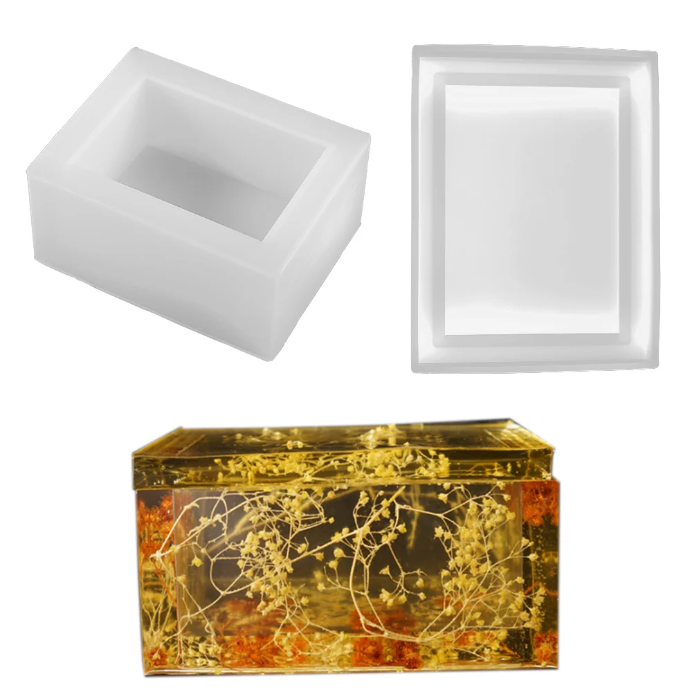 

1 Set Tissue Box Silicone Molds Storage Box Epoxy Resin Mold For DIY Home Decoration Handmade Crafts Jewelry Making Supplies