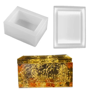 

1 Set Tissue Box Silicone Molds Storage Box Epoxy Resin Mold For DIY Home Decoration Handmade Crafts Jewelry Making Supplies