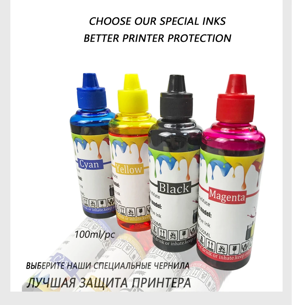 Recarga de Cartuchos de Tinta Compatíveis para hp Ciss Dmyon Officejet 200c 250c 258 5740 5741 5742 5743 5744 5745 5746 8040 8045 62 200 8 250c 258 5740 5741 5742 5743 5744 5745 5746 8040 8045
