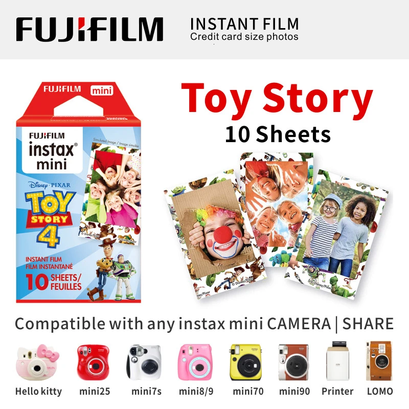 Fujifilm Fuji Instax Mini 9 8 полоса пленка 10 листов для 70 50s 7s 90 25 поделиться мгновенной камеры Радуга Макарон комикс - Цвет: Toy Story 10 Sheets
