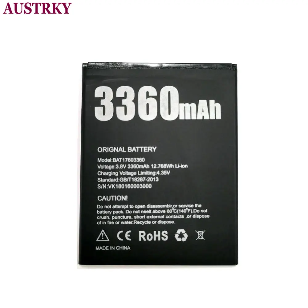 Новый аккумулятор DOOGEE X10 BAT17603360 3360 мАч для аккумуляторы смартфонов | Мобильные