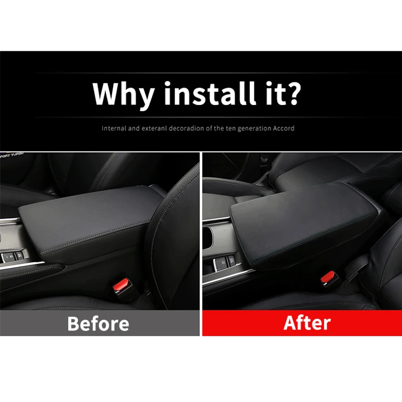 Leather Car Armrest Pad Covers Console Auto Seat Arm Rest Pad Protection Cushion Mat AT For Honda Accord 10th 2018 Accessories Leather Car Armrest Pad Covers Console Auto Seat Arm Rest Pad Protection Cushion Mat AT For Honda Accord 10th 2018 Accessories