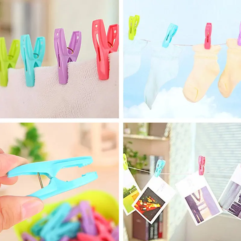30 шт бельевые прищепки с корзиной для хранения ветрозащитные пластиковые носки, бюстгальтер, нижнее белье прищепки мешок еды альбом фото зажимы