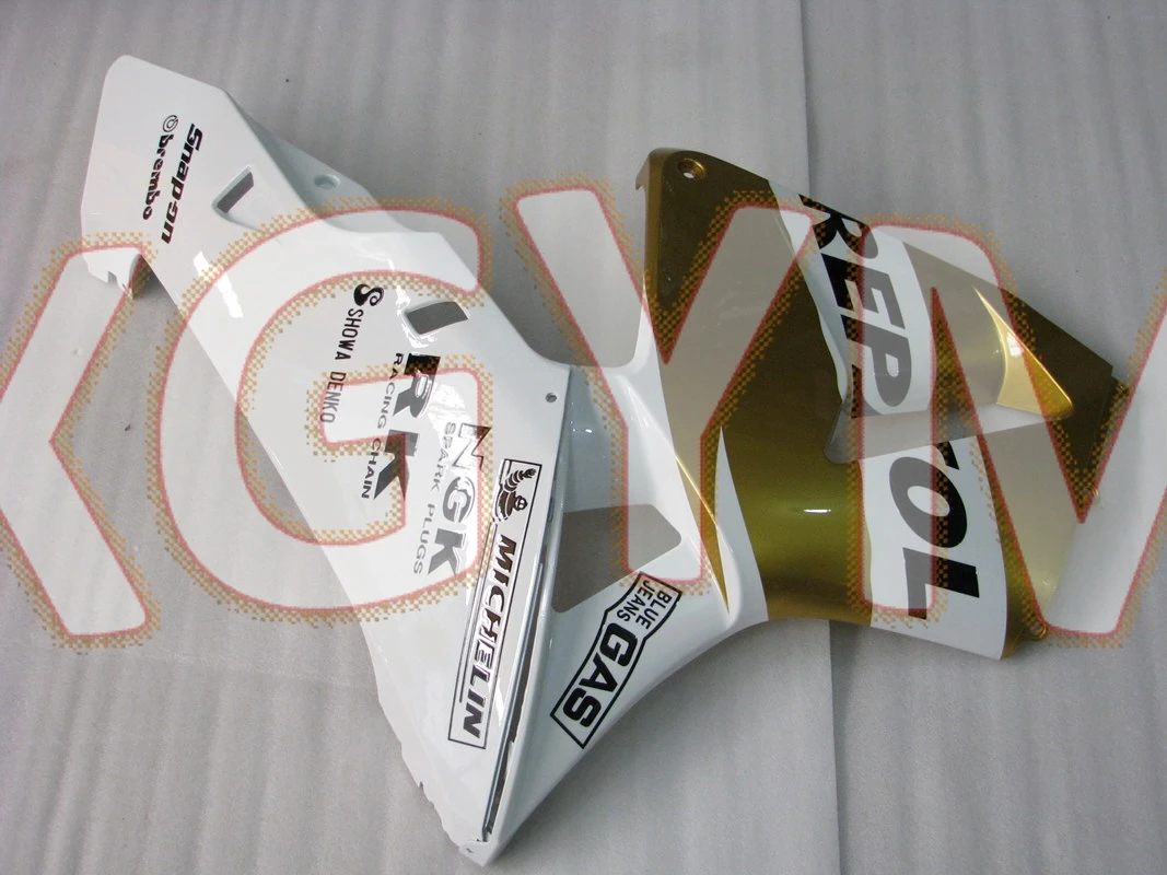 Ветровое стекло и heatshield Glod белый обвес CBR 600 RR 2005 наборы для тела CBR600RR 2006 Пластиковые обтекатели CBR 600RR 05 06