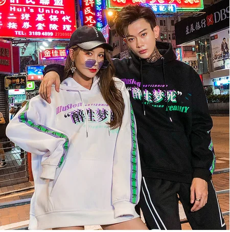 Мужская толстовка Wang Xindie в стиле хип-хоп с капюшоном, повседневный черный пуловер с капюшоном, хлопок, осень