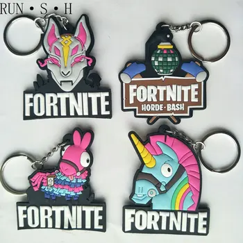 

Cartoon Keychain Sell Like Hot Cakes Fort Night Keychain Eco-friendly PVC Soft Glue Texture Keychain Advanced Hardware Keychain