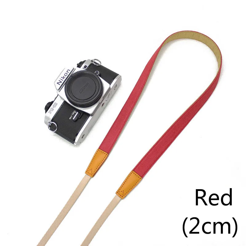 Red-(2cm) BEIYANG высокое качество быстрого носить Скорость 3-х слойные Камера ремень мягкий плечевой ремень шеи ремень для Камера DSLR - Цвет: Red-(2cm)