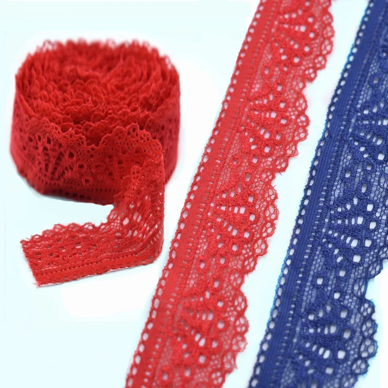 Lace Ribbon Lace Fabric Lace Sewing Accessories Lace Sewing Supplies Lace Accessories Lace Garment Accessories Lace Decoration 10Yards/lot Stretch Elastic Lace Trimming Ribbons 30mm Lace Fabric Embroidery Sewing DIY Clothing Wedding Decorative