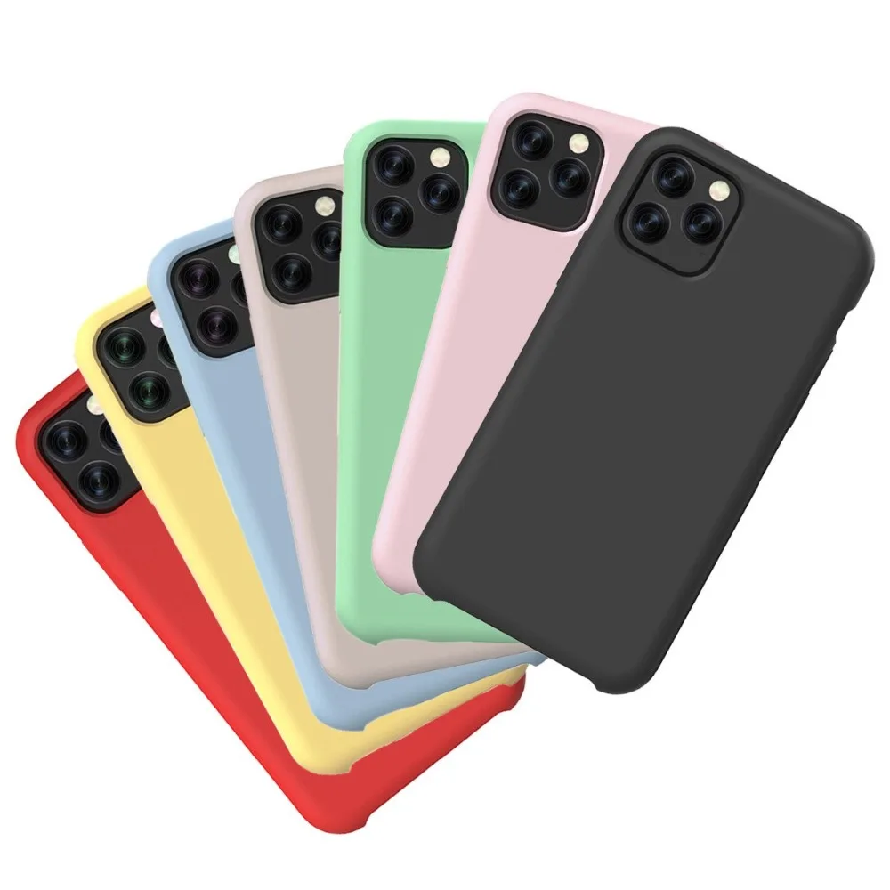 Для iPhone 11 Pro Max Защитный чехол силиконовый чехол для iPhone 11 Pro Max мобильный телефон Гибкая чистая задняя крышка Защитный Cas