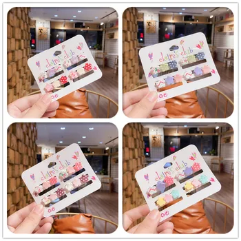 

1set ins Fashion Cute Floral Hair Claws Solid Plastic Flower Barrettes Hairpins Princess Headwear Boutique Hair Accessories