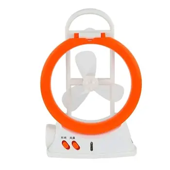 

3-In-1 Multi-Function Fan Lamp 24LEDs Desk Table Light Rechargeable Flashlight For Indoor Outdoor 27RB