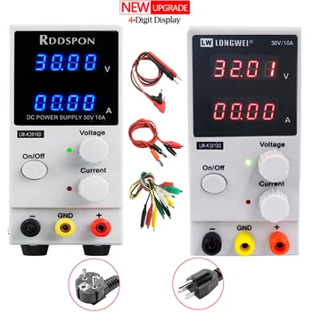 

K3010D Mini Adjustable DC Power Supply 30V 10A 4 Digit Display Switch Regulator Laboratory Power Supply For Phone Laptop Repair