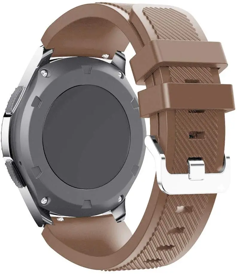 Силиконовый ремешок pulseira для samsung Galaxy watch 46 мм gear S3 Frontier band 22 мм ремешок для часов correa браслет S3 классический ремень Amazfit - Цвет ремешка: coffee