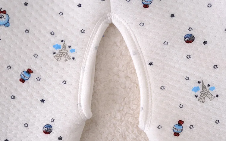 Winter Thick Children Three Layer Warm-keeping Pants Crawler New Style tang doctor Open Crotch Cotton-padded Trousers