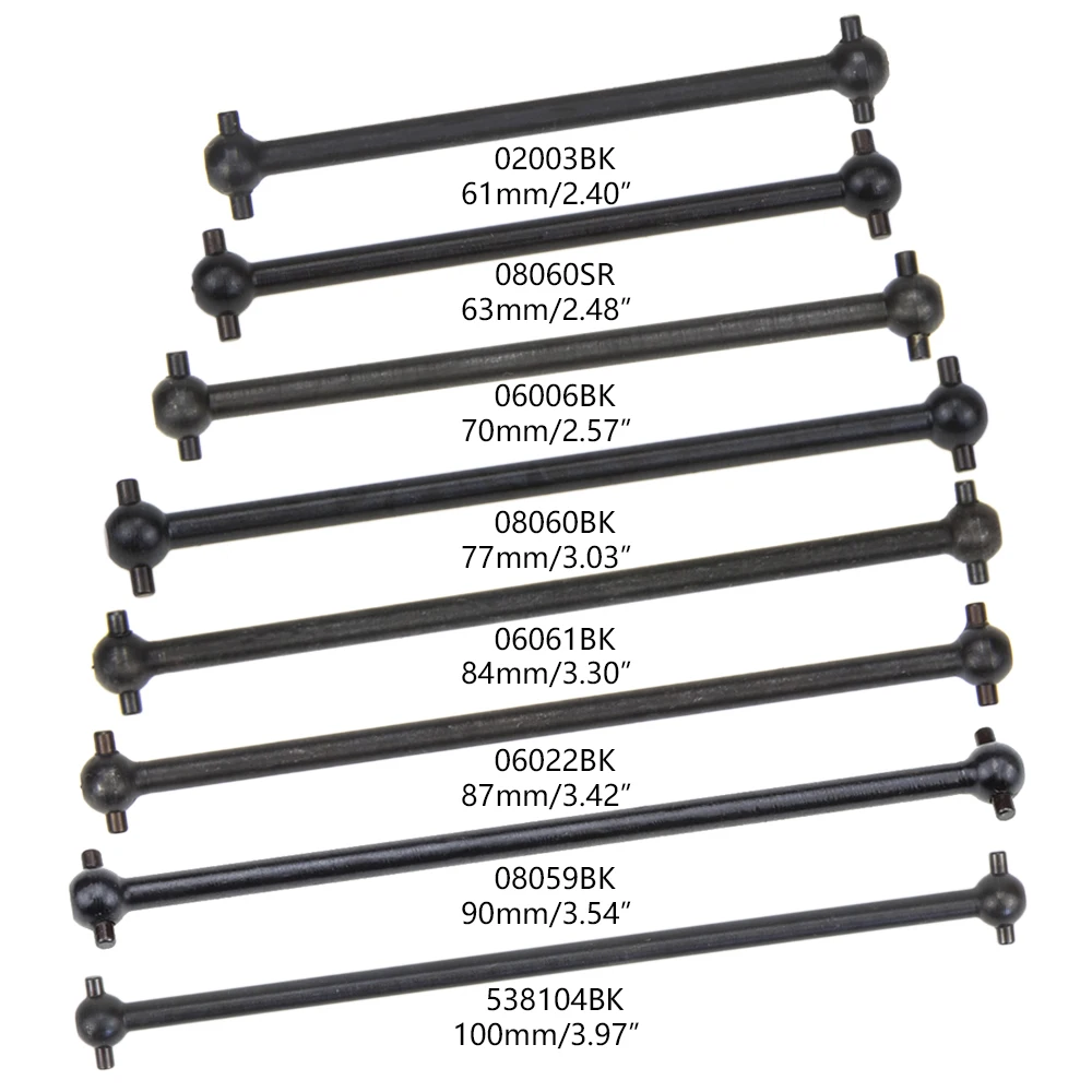 Shaft Car-Drive Overall-Length Metal 70mm Steel 1 2pcs 61mm 63mm 77mm 84mm 87mm 100mm