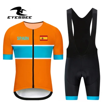 

EYESSEE 2020 Profession Spain cycling clothing Breathable men team competition cycling Jersey suit top quality bicycle clothing