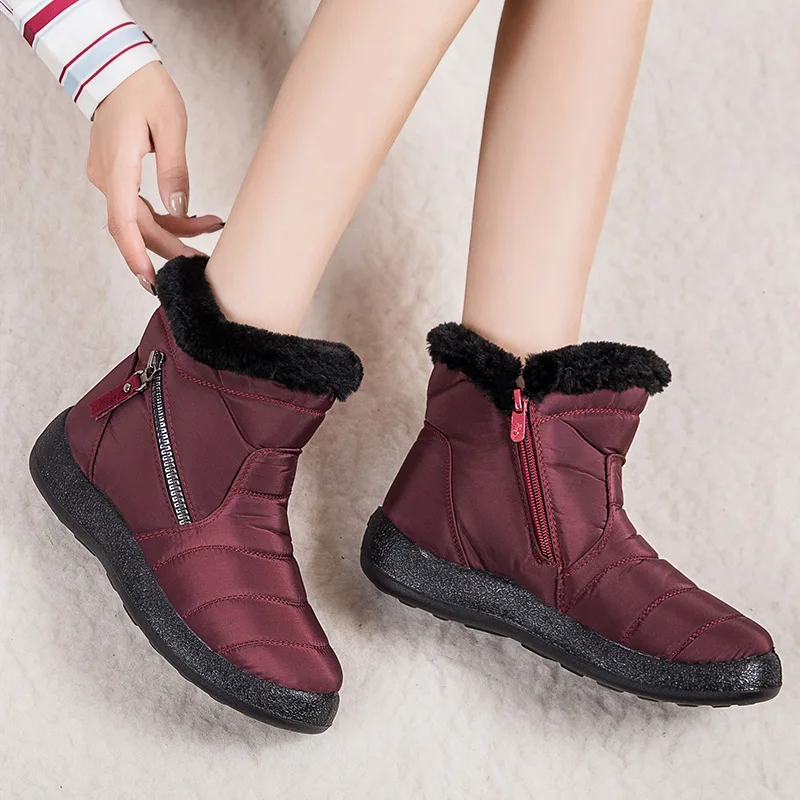 Women's Boots Classic Winter Boots Women's Oversize Snow Botas Mujer Warm Shoes Women's Plush Ankle Boots Women's Shoes