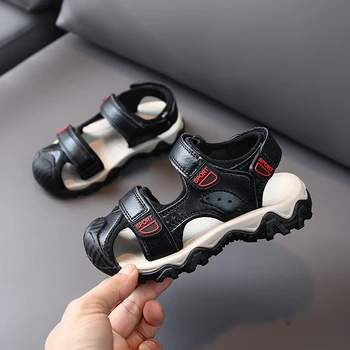

CNFSNJ brand 2020 New fashion Summer boys Girls Sandals Children sneakers Little baby shoes black white Beach Slippers 26-37