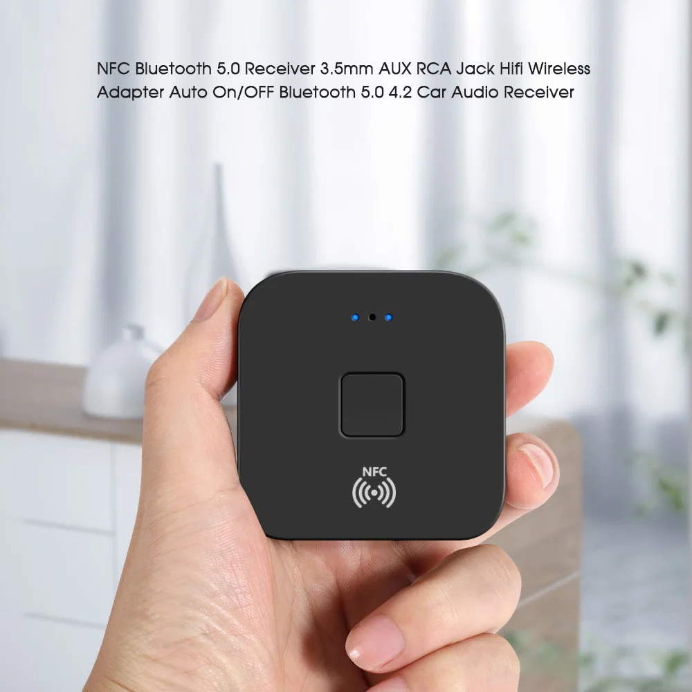 NFC Функция V5.0 Bluetooth приемник автомобильный комплект 3,5 мм AUX Jack 2RCA Hifi беспроводной адаптер автоматическое включение/выключение музыки аудио приемник 100 Мбит/с