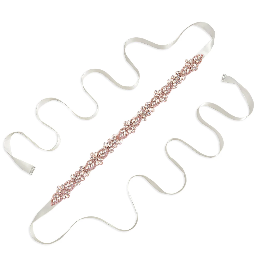 TRiXY S429 Стразы с кристаллами розы свадебное платье со стразами пояс с кристаллами Свадебные аксессуары для одежды - Цвет: off white