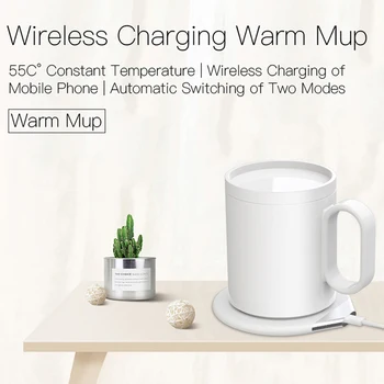 

350ML Heating Bottle Heating Pad For Coffee Boiler 55°C constant Temperature Design Desktop Heating Tool Wireless Charging Ther
