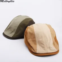 [Meltryllis] хлопковый берет, Мужская кепка плюща, шляпа утконоса, козырек таксиста, летняя Классическая кепка газетчика, плоская кепка s водительского таксиста