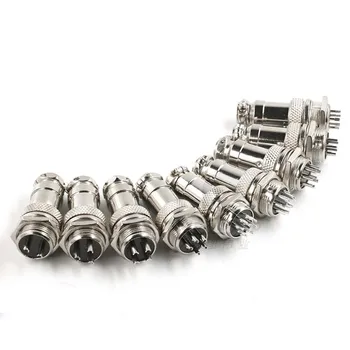 

10Sets GX16 XLR 2 3 4 5 6 7 8 9 10 Pin Female Plug 16mm Male Socket Panel Chassis Mount Aviation Circular Connector