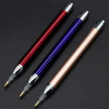 

1pc 3Colors Plastic Alloy Lighting Point Drill Pen Diamond 5D Painting Square Round Diamonds Pens Painting Drill tool
