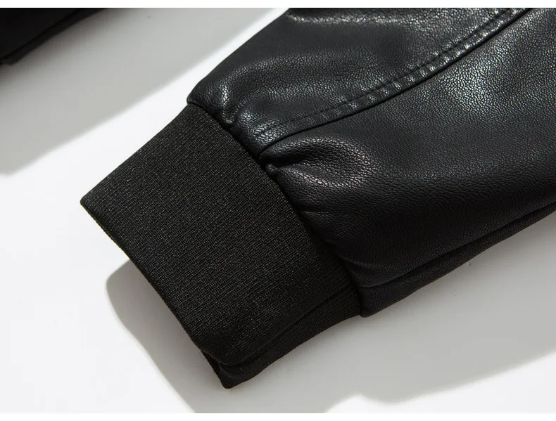 Leather Jacket MEN'S Leather Coat Europe And America Fashion Slim Fit Men's Locomotive Hooded Leather Coat Washing Leather Jacke