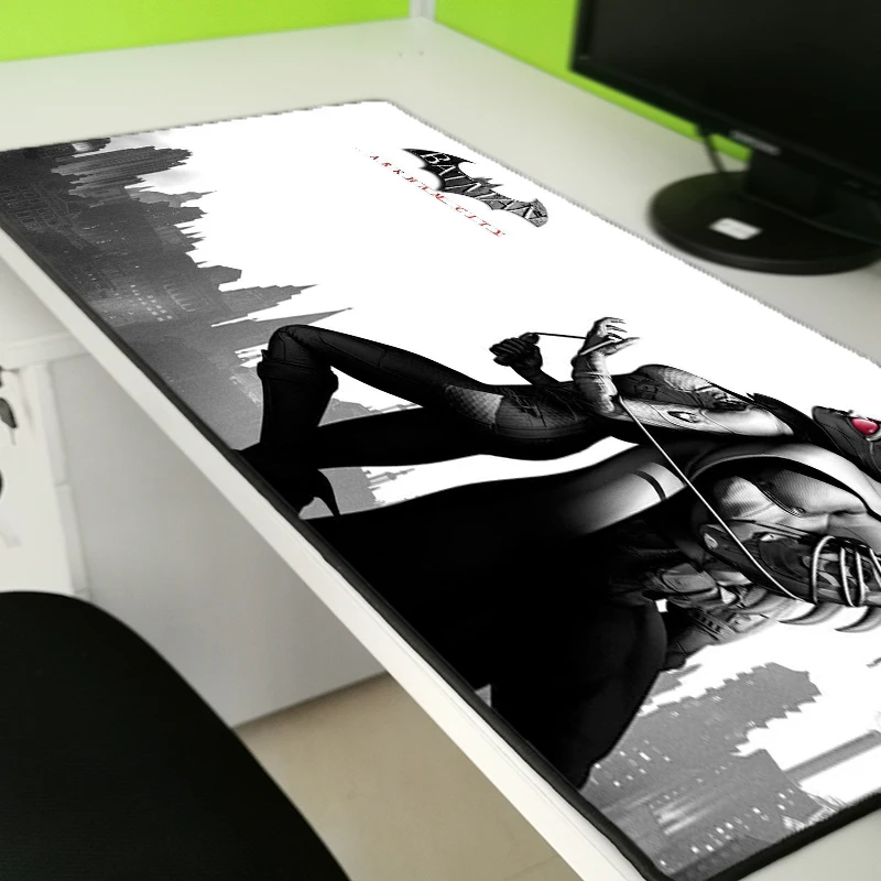 Yuzuoan комикс, супергерой Бэтмен Аркхэм черный коврик для мыши модный ноутбук натуральный резиновый игровой запирающийся край коврик для мыши большой размер