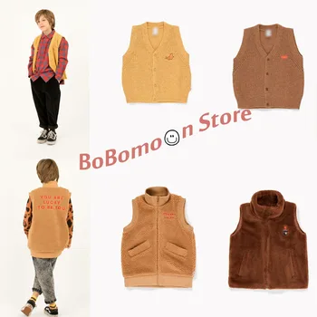 

Spot BoBomoon-TC Toddler Girl Winter Clothes Christmas Kids Clothes My First Christmas Boys Vest Baby Girl Vest Kids Vests