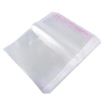 

100pcs 30 * 40cm Clear Plastic Cello Bags Grip Peel & Seal Strong Packing Self Adhesive Cellophane Bag