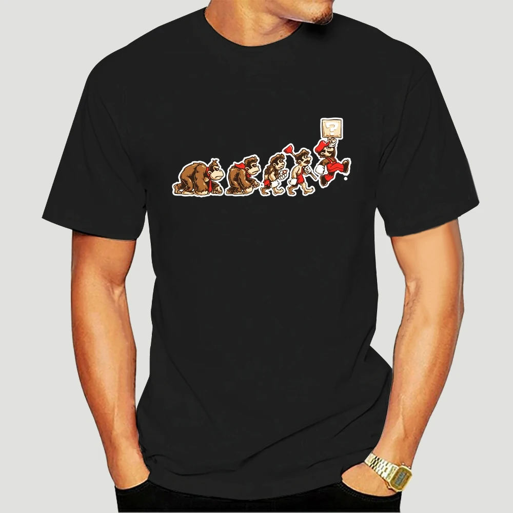 Новинка Мужская футболка Bit Evolution Mario Donkey Kong забавная игровая Artsy унисекс футболки