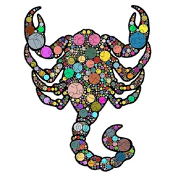 Montessori iluminismo puzzle colorido scorpio peças de madeira 100 150 200 crianças quebra cabeça 3d diy crianças caixa de presente