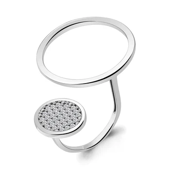 

Ring AQUAMARINE with cubic, silver 925