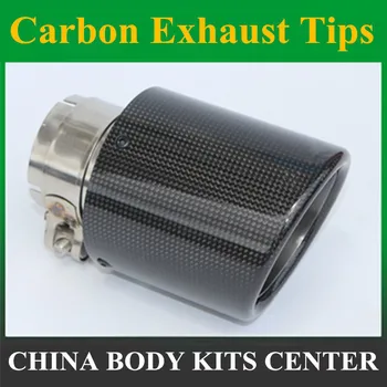 

Free Shipping: 1PCS 63mm Inlet 101mm Outlet Stainless Steel Carbon Fiber Exhaust Tip for VW AUDI BENZ BMW PORSCHE