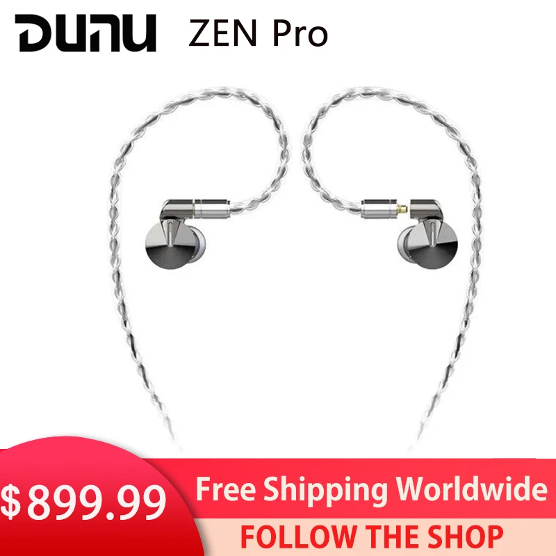 

DUNU ZEN Pro Earphone 2nd Generation Dynamic Driver with W-Shaped Magnesium-aluminium Alloy Dome In-Ear Earbuds