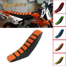Blue lamta1k Seat Cover,Motocross Dirt Bike Soft Seat Cushion Cover for H-onda K-awasaki KTM S-uzuki
